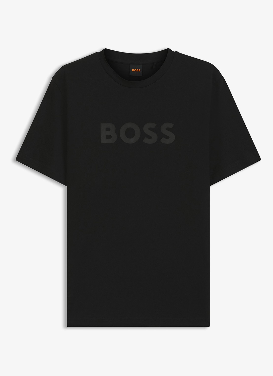 BOSS T-shirt met logo - voorkant zwart