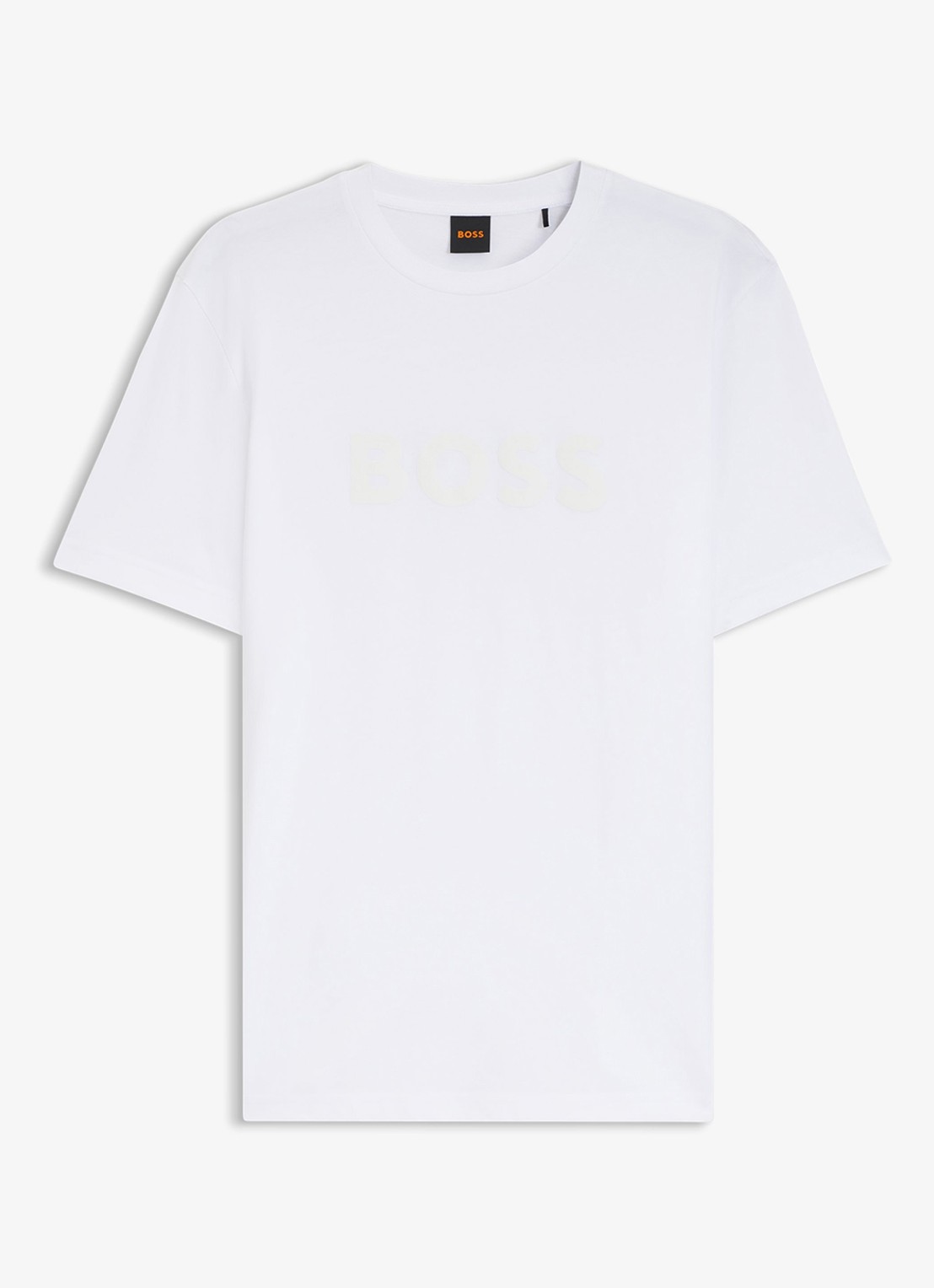 BOSS T-shirt met logo - voorkant 3 wit