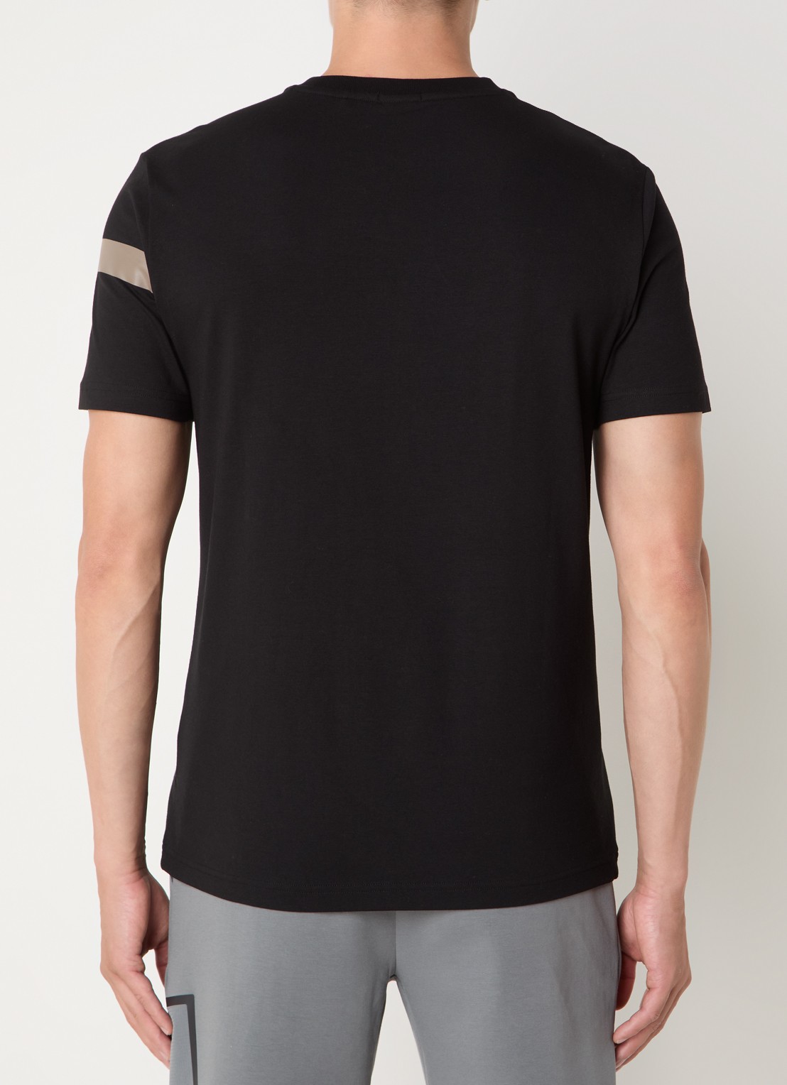 BOSS T-shirt met logo - achterkant 3 zwart