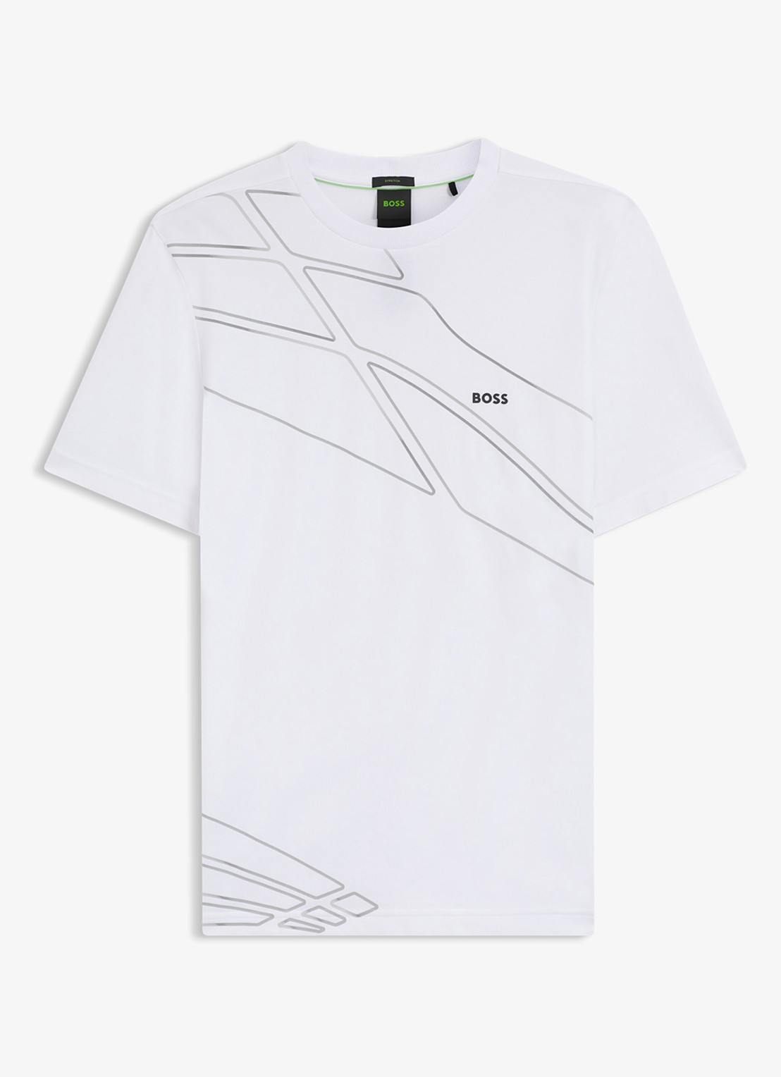 BOSS T-shirt met logo - voorkant wit