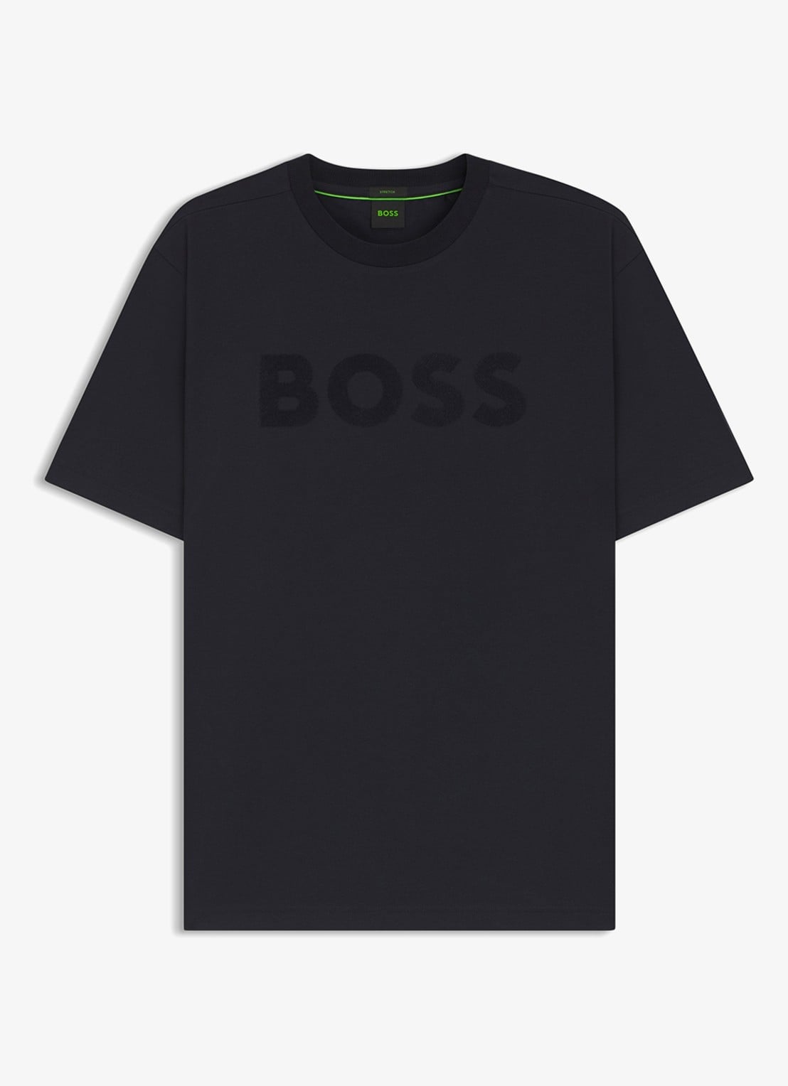 BOSS T-shirt met logo - voorkant 4 donkerblauw
