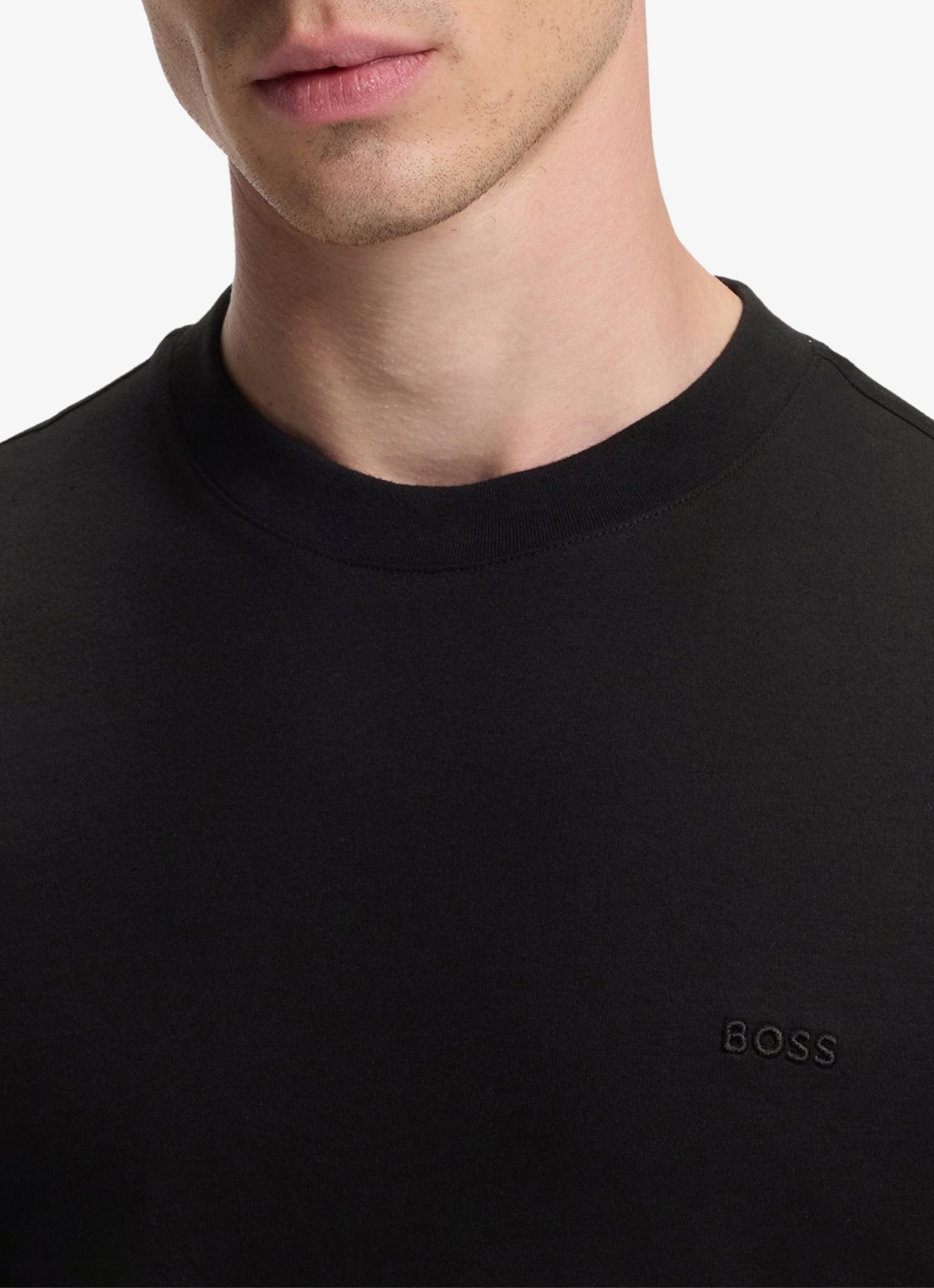 BOSS T-shirt met logo - detail 2 zwart