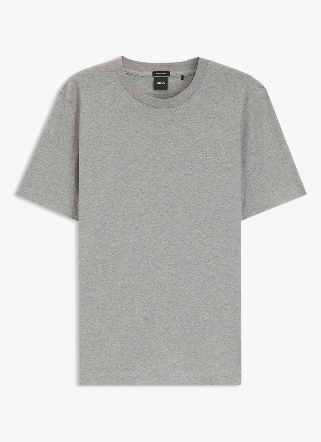 BOSS T-shirt met logo - voorkant 4 grijsmele