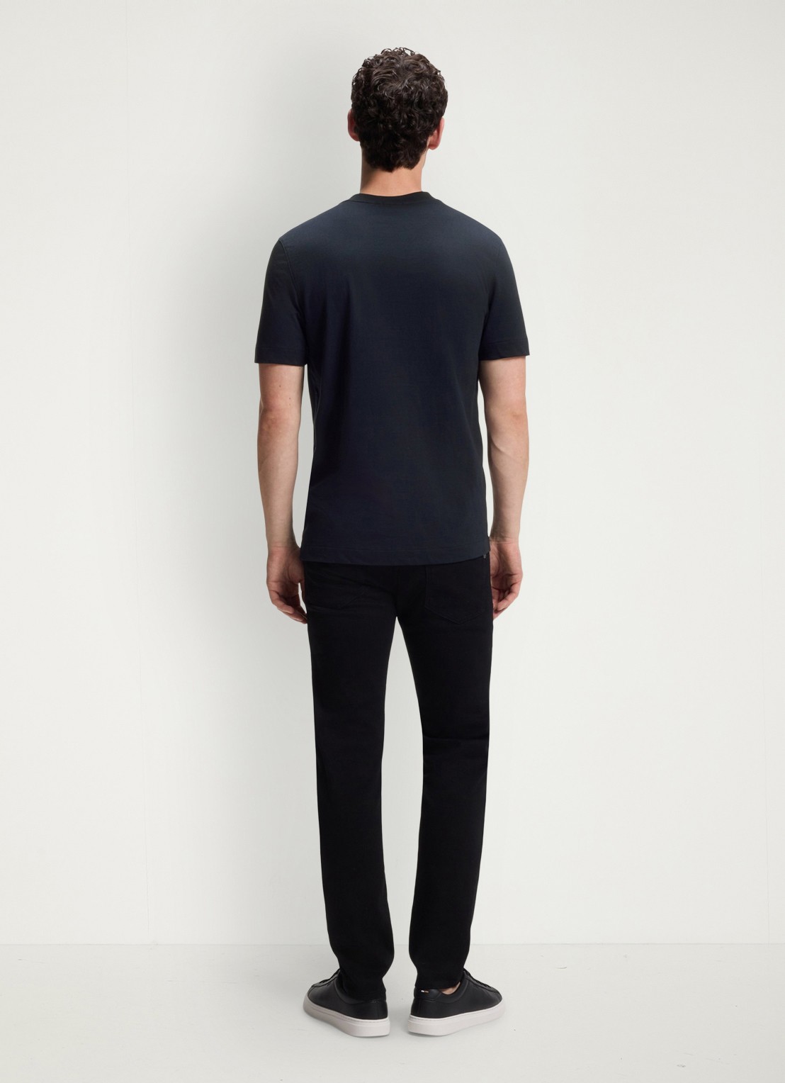 BOSS T-shirt met logo - achterkant 5 blauw