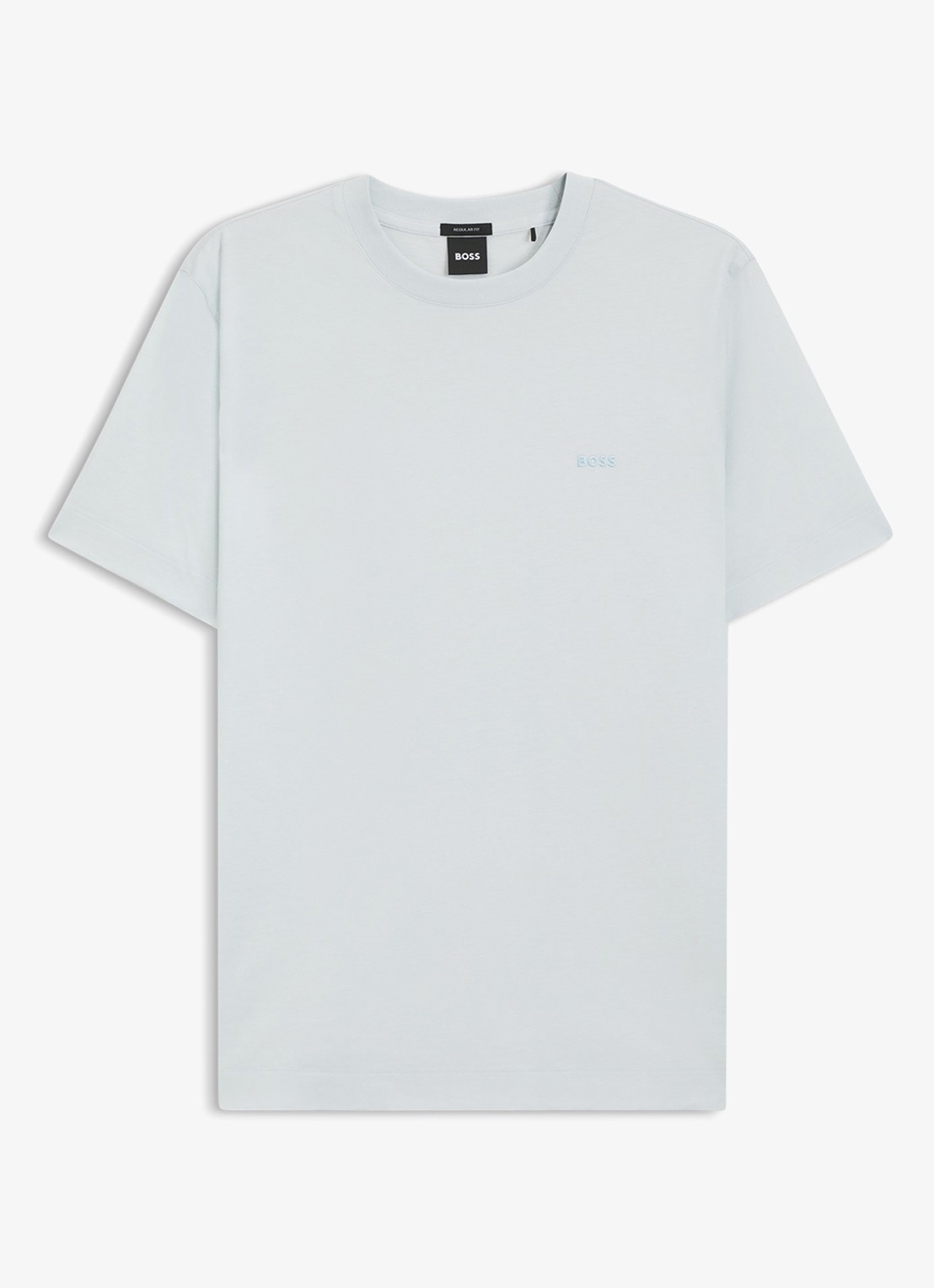 BOSS T-shirt met logo - voorkant lichtblauw