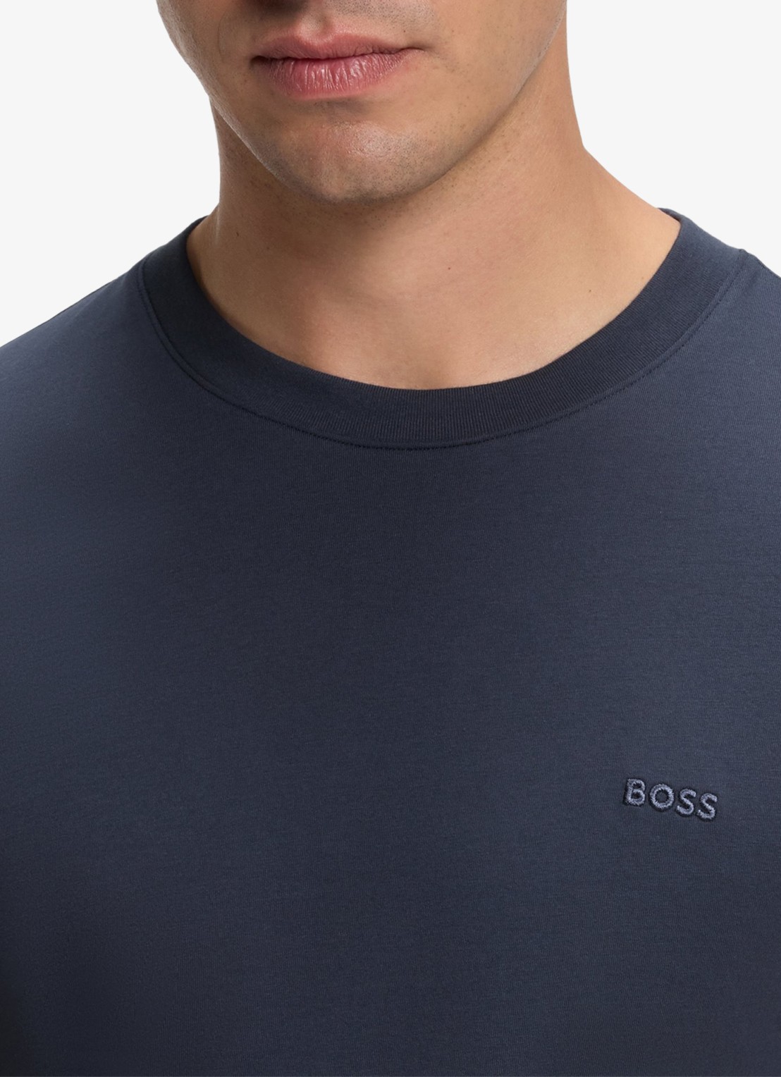 BOSS T-shirt met logo - detail 2 open blue-479 / blauw