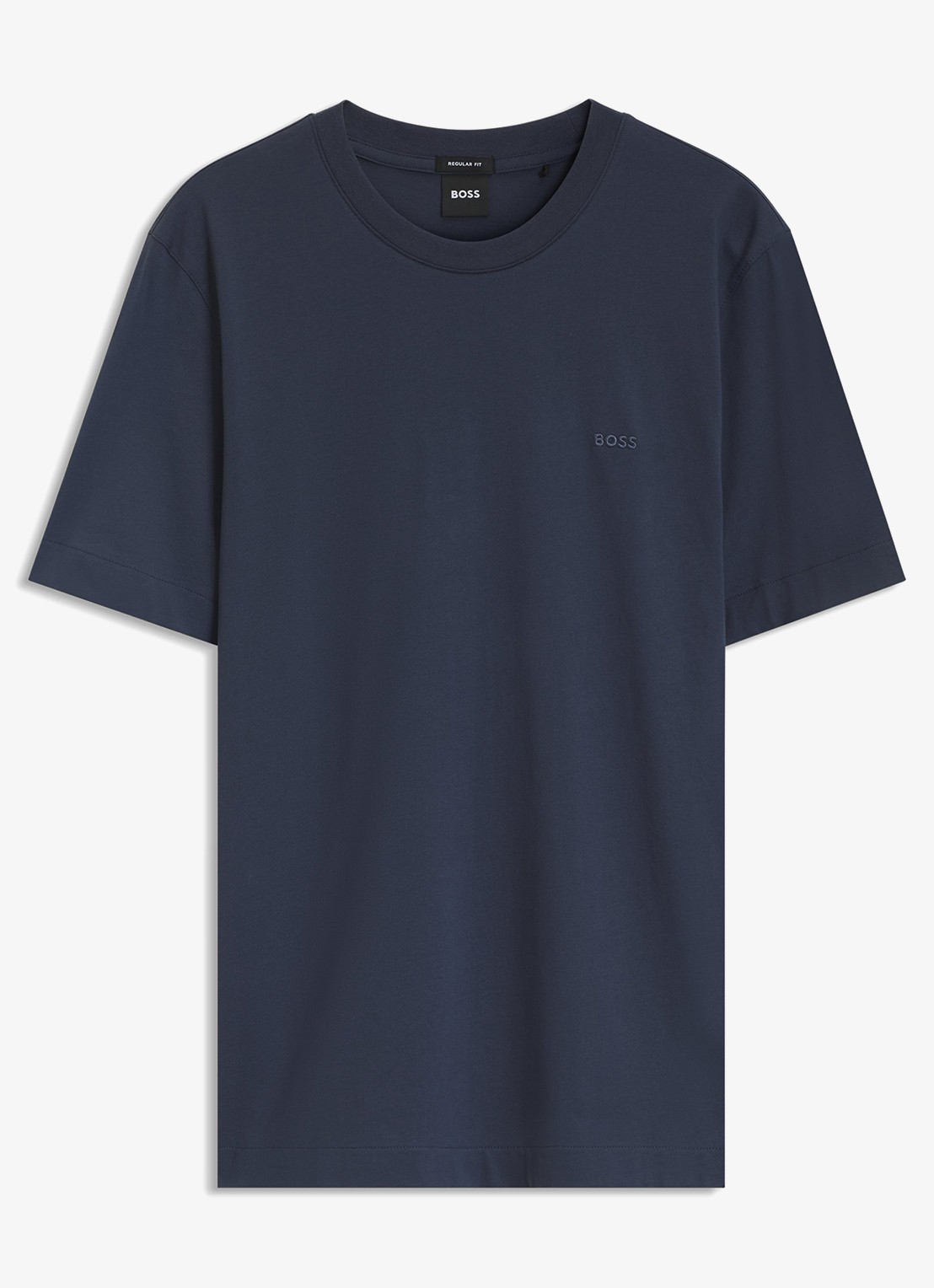 BOSS T-shirt met logo - voorkant 3 open blue-479 / blauw