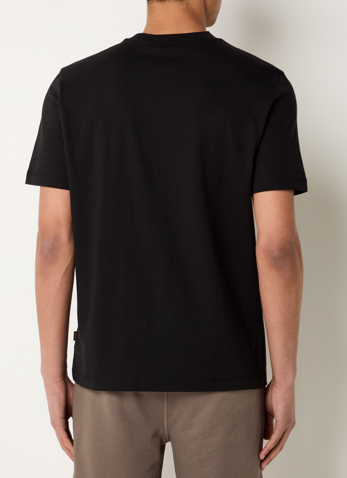 BOSS T-shirt met logoprint - achterkant 4 zwart