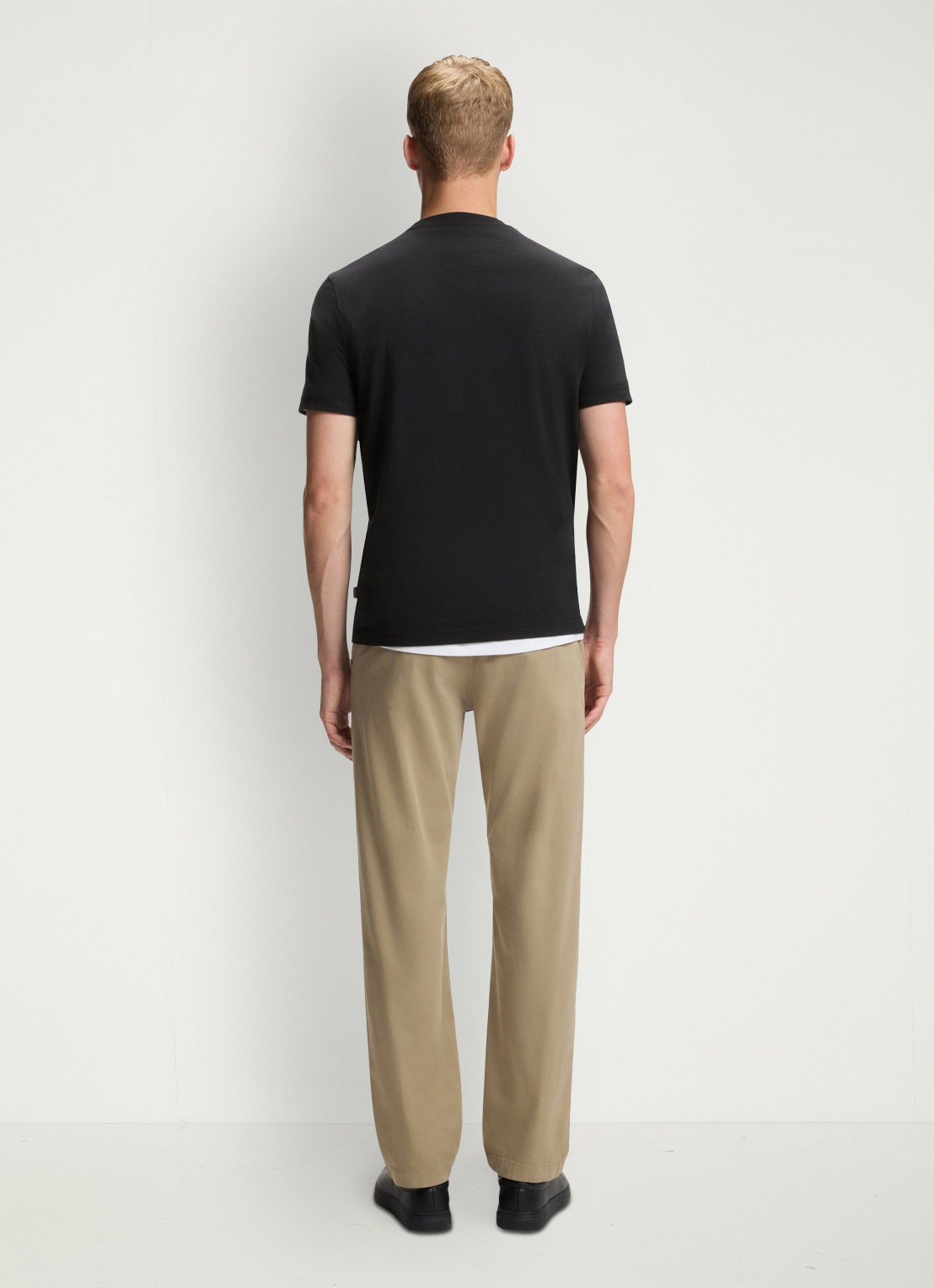 BOSS T-shirt met logoprint - achterkant 3 zwart