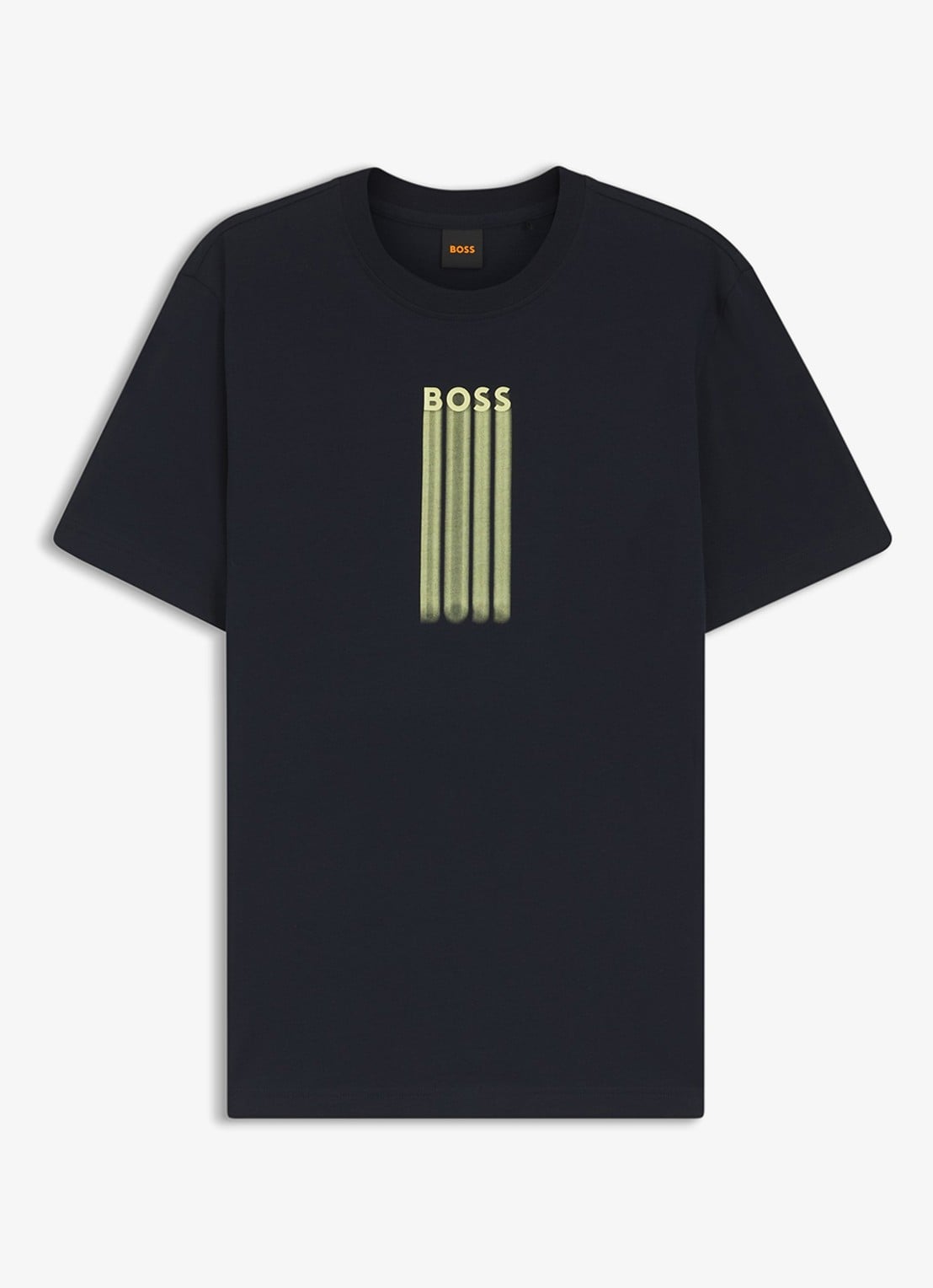 BOSS T-shirt met logoprint - voorkant 2 dark blue-404 / blauw