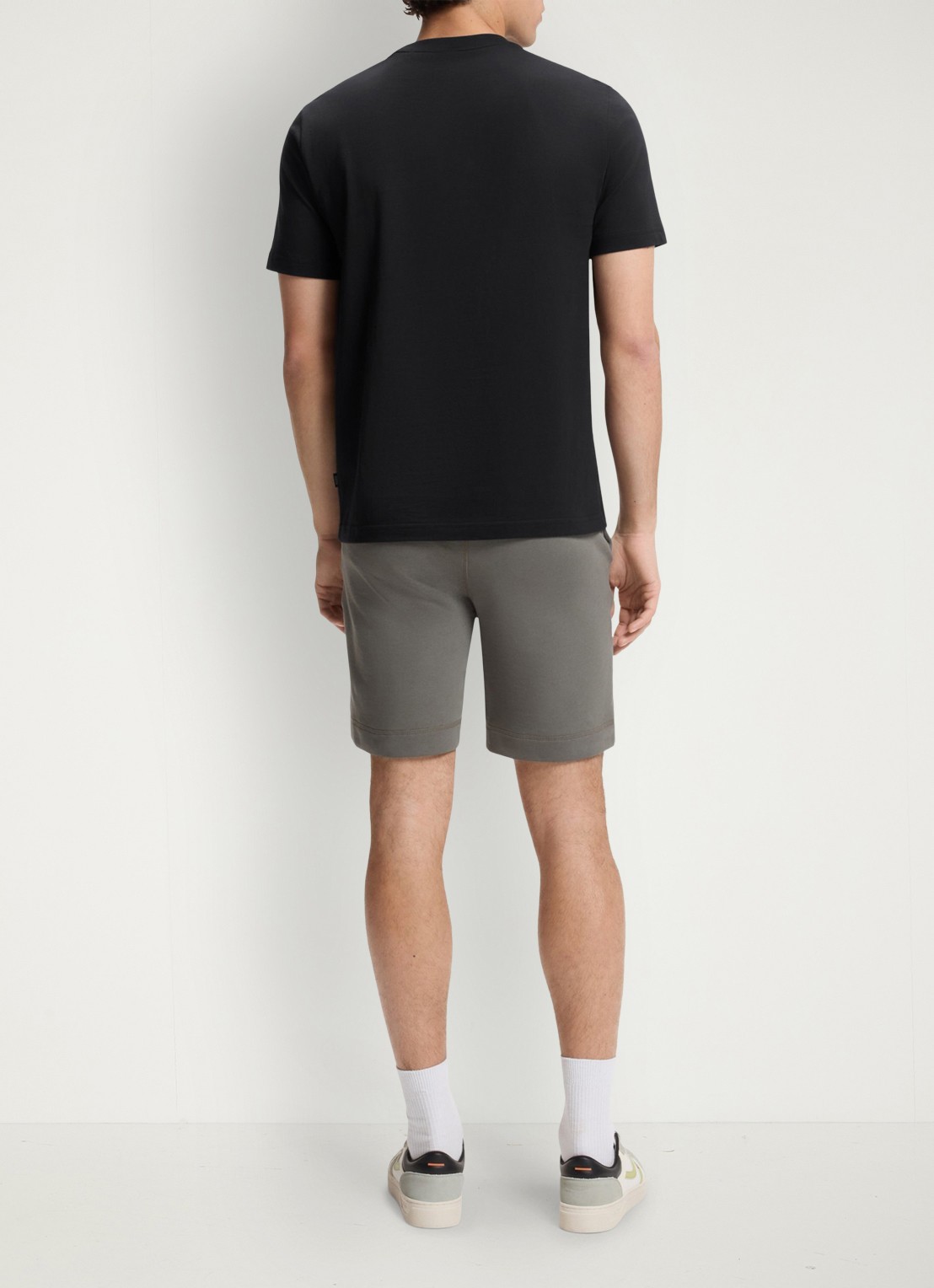 BOSS T-shirt met logoprint - achterkant 5 black-001 / zwart