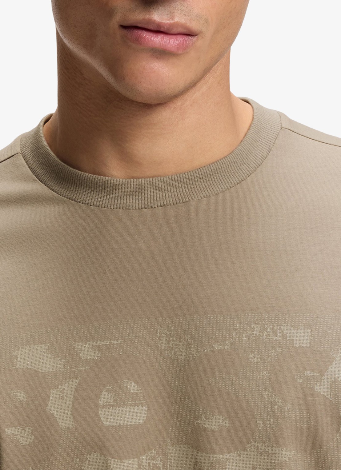 BOSS T-shirt met logoprint - detail 4 light/pastel green-334 / groen