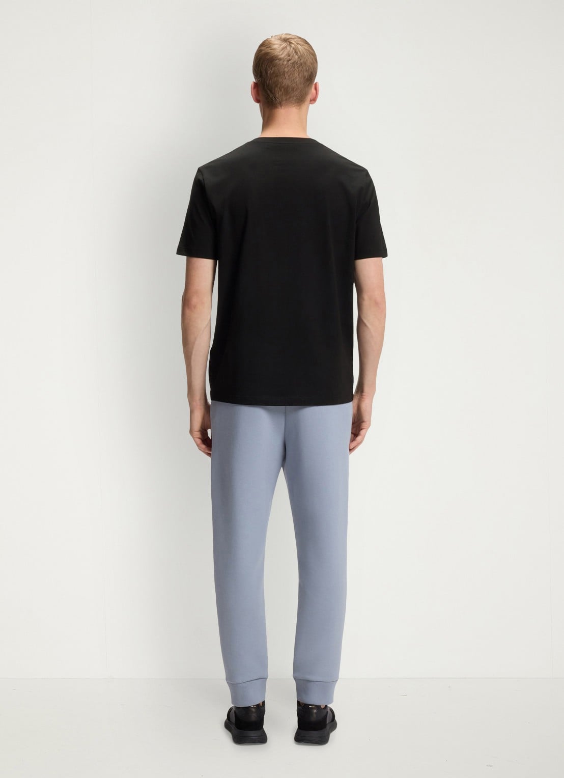 BOSS T-shirt met logoprint - achterkant zwart