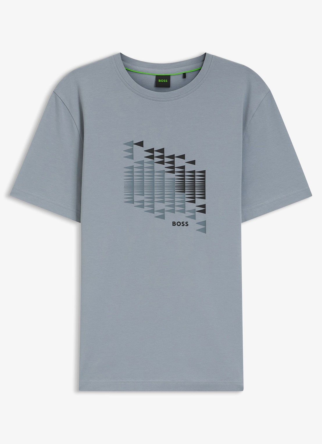 BOSS T-shirt met logoprint - voorkant 2 dark grey-026