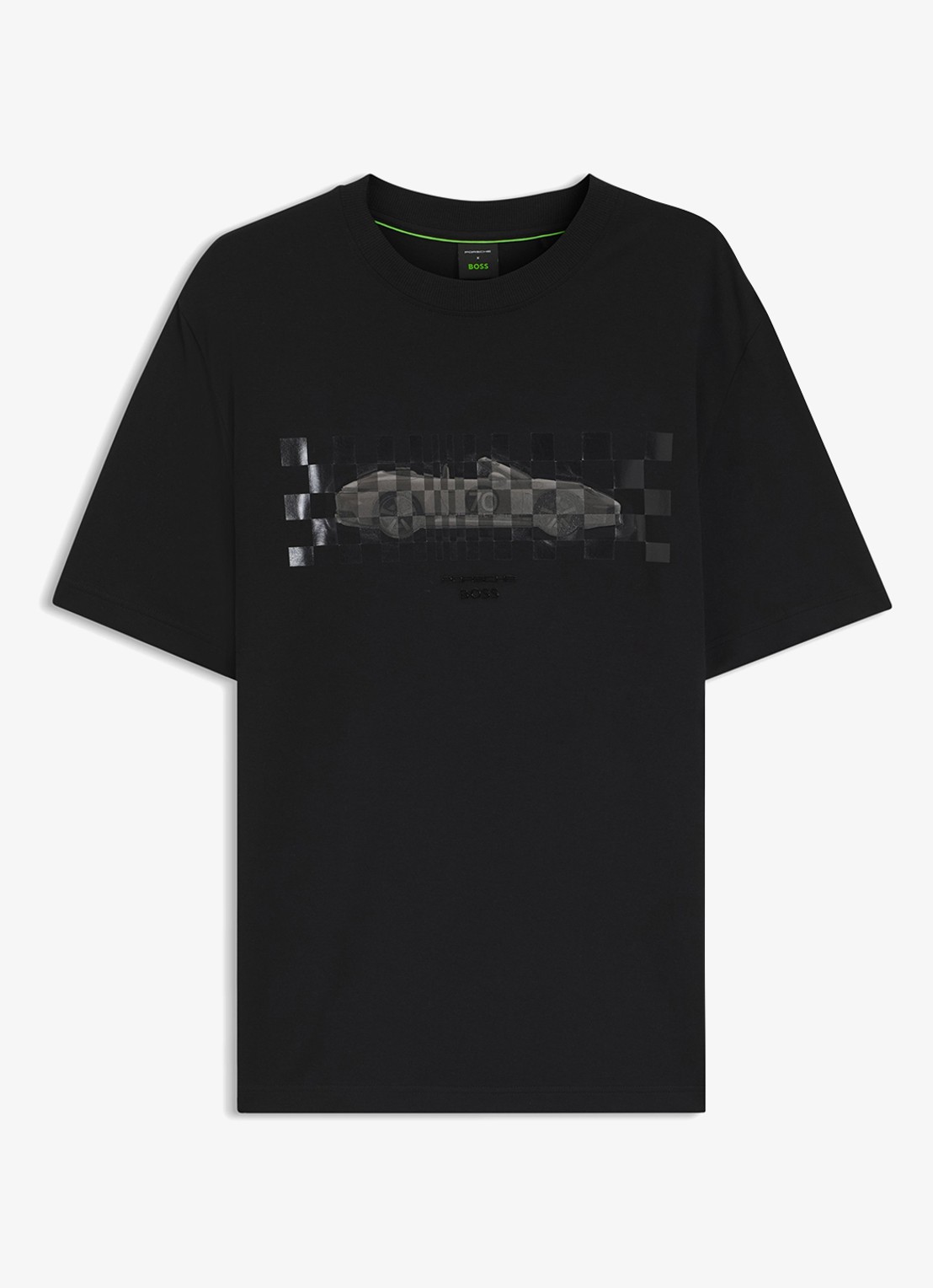 BOSS T-shirt met logoprint - voorkant zwart