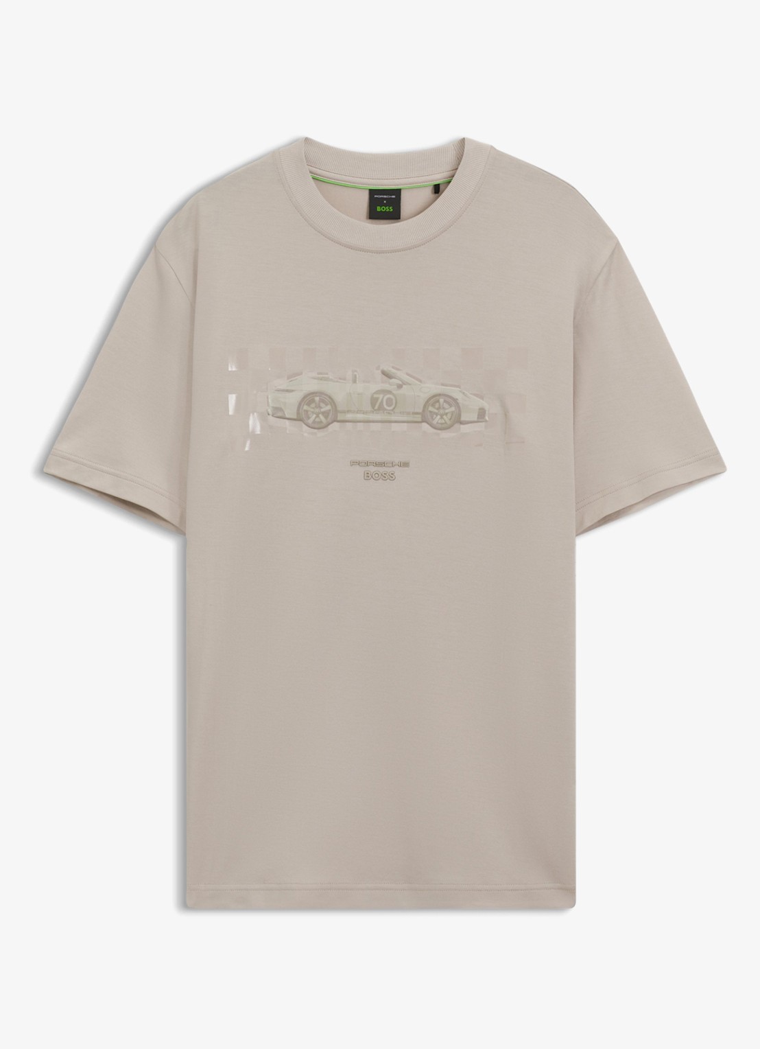 BOSS T-shirt met logoprint - voorkant 2 open beige-299 / beige