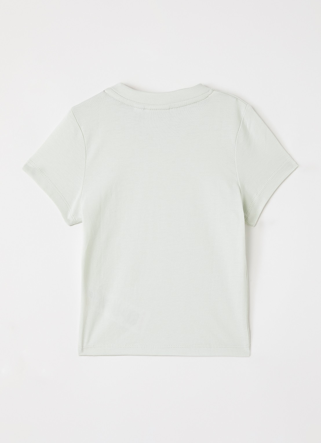BOSS T-shirt met logoprint - voorkant 2 lindegroen