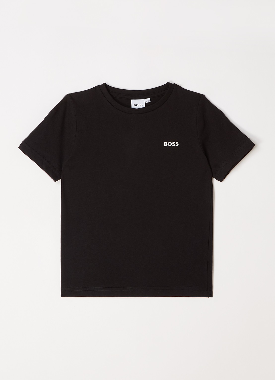 BOSS T-shirt met logoprint - voorkant zwart
