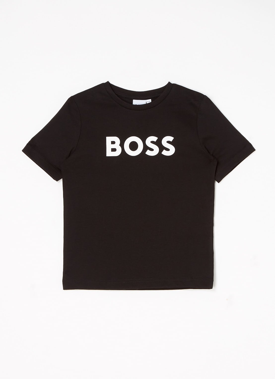 BOSS T-shirt met logoprint - voorkant 2 zwart