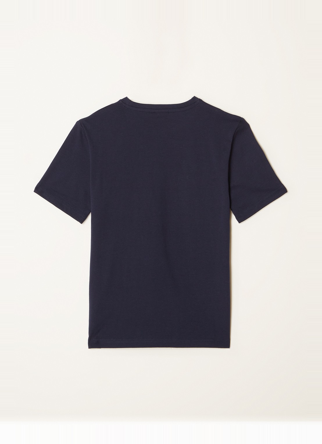 BOSS T-shirt met logoprint - voorkant 2 donkerblauw