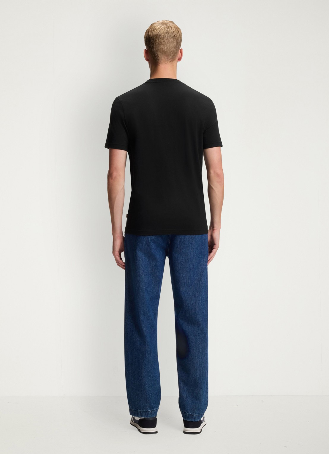 BOSS T-shirt met print - achterkant 5 zwart