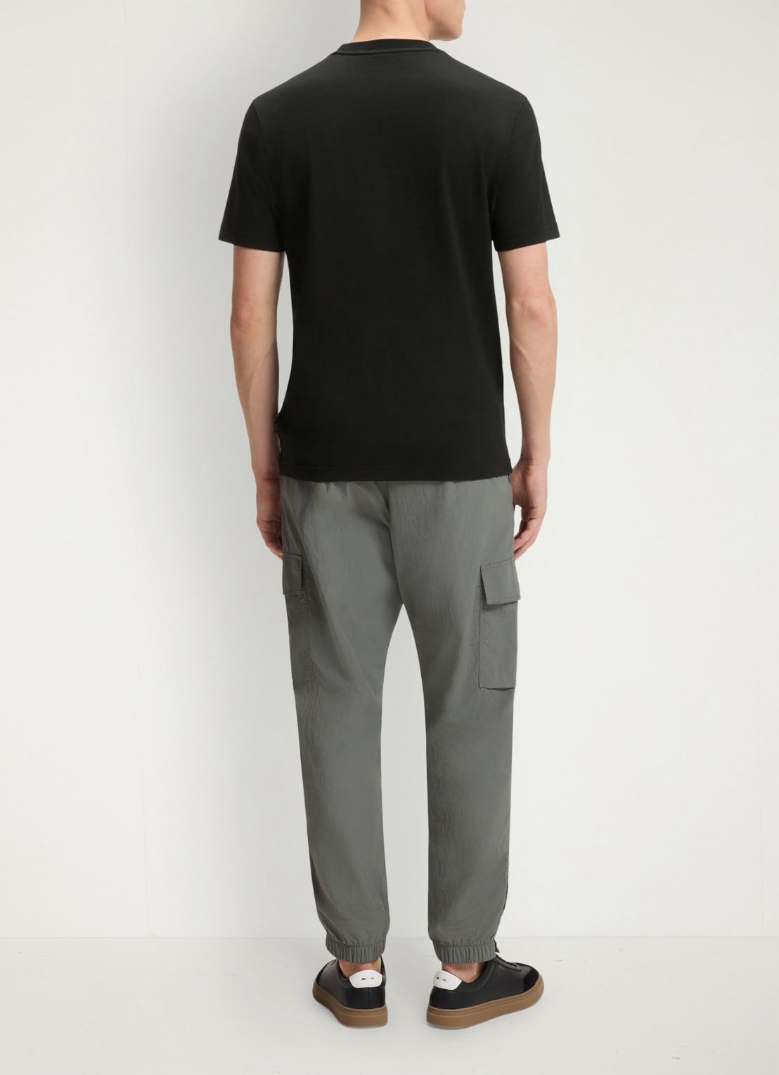 BOSS T-shirt met print - achterkant diepzwart