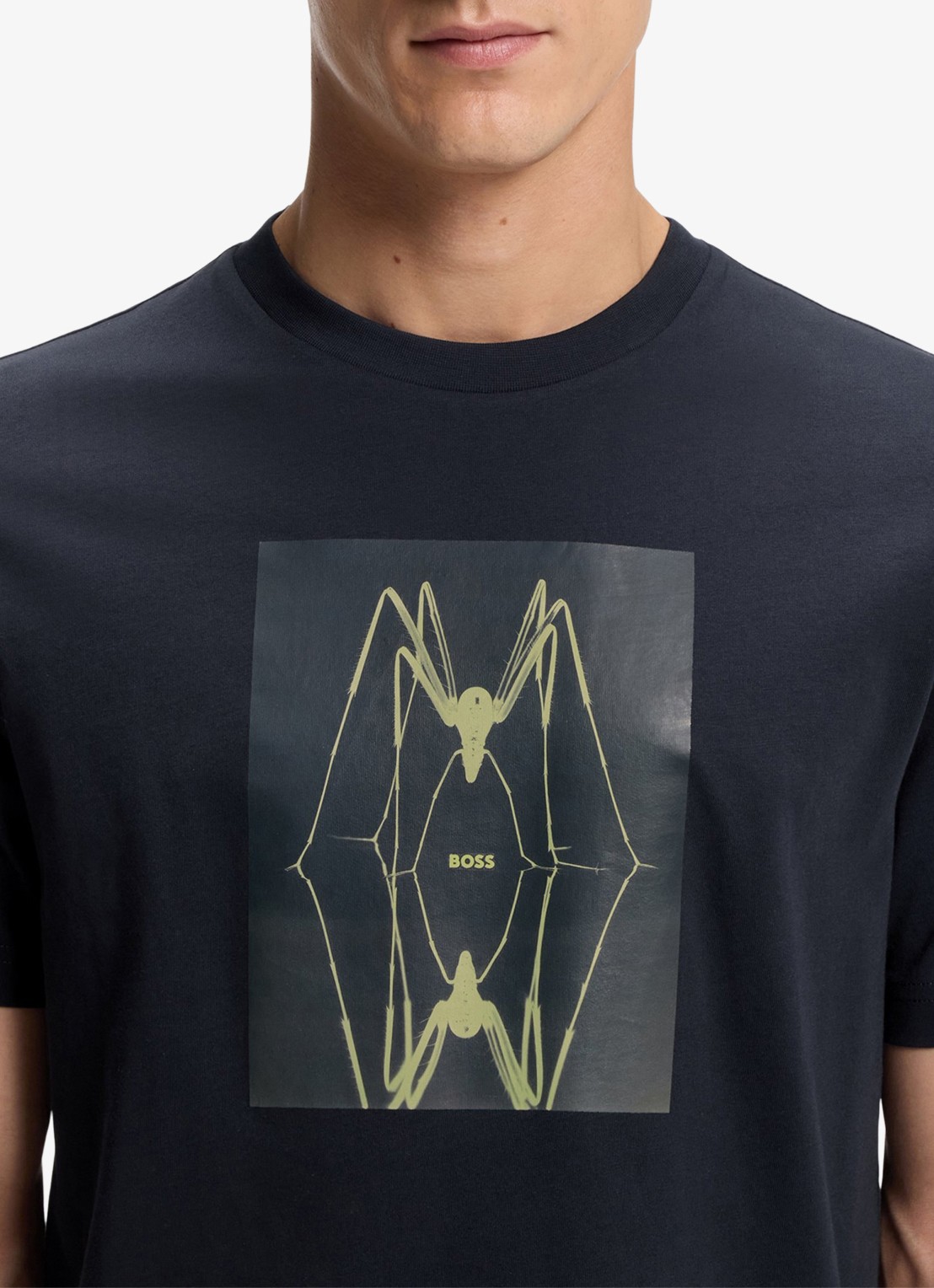 BOSS T-shirt met print  - detail 5 dark blue-404 / blauw