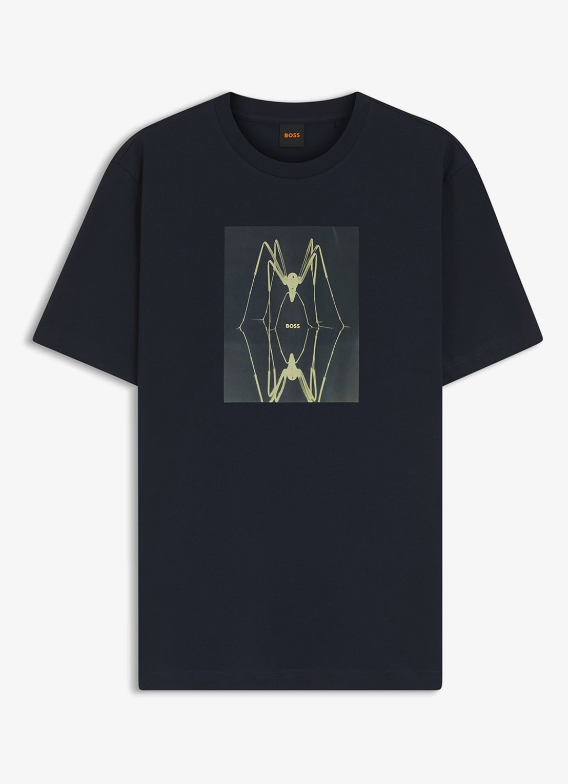 BOSS T-shirt met print  - voorkant dark blue-404 / blauw