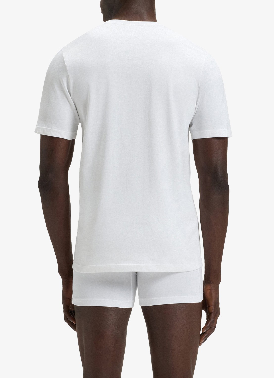 BOSS T-shirt met ronde hals in 3-pack - achterkant grijsmele