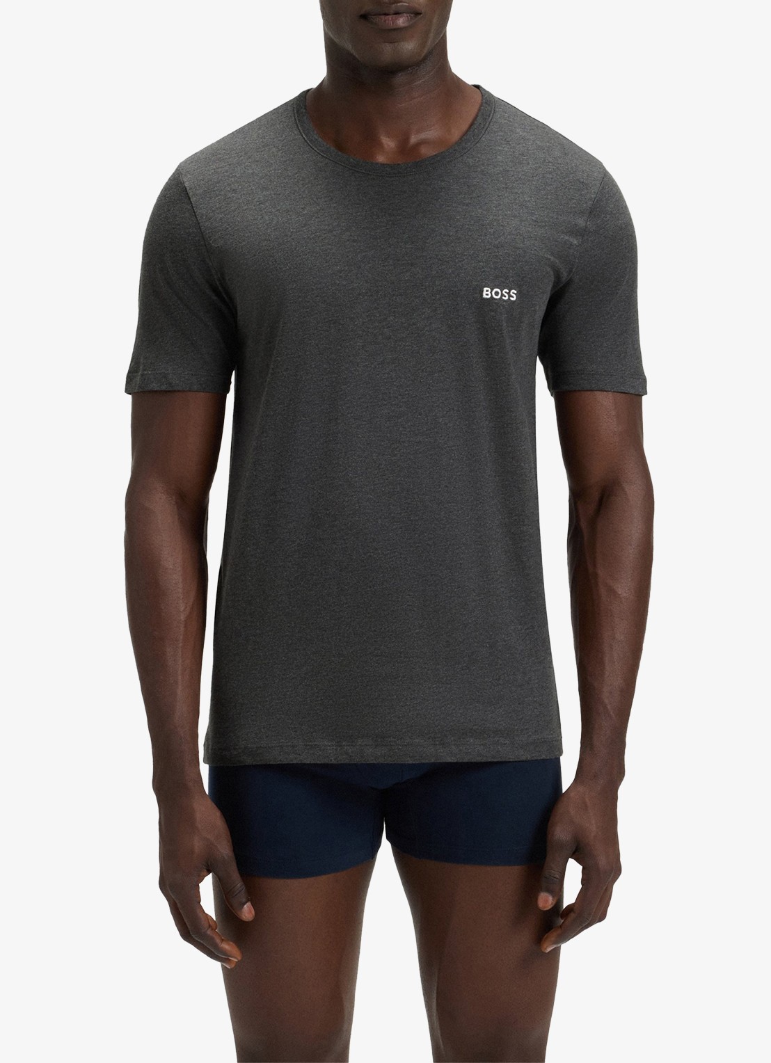 BOSS T-shirt met ronde hals in 3-pack - detail 3 antraciet