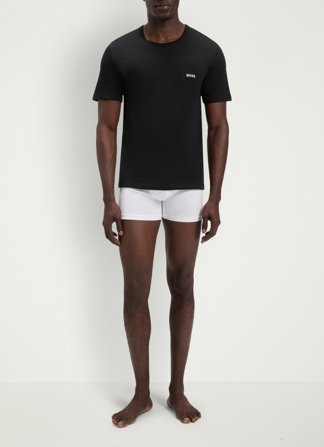 BOSS T-shirt met ronde hals in 3-pack - voorkant 3 camel