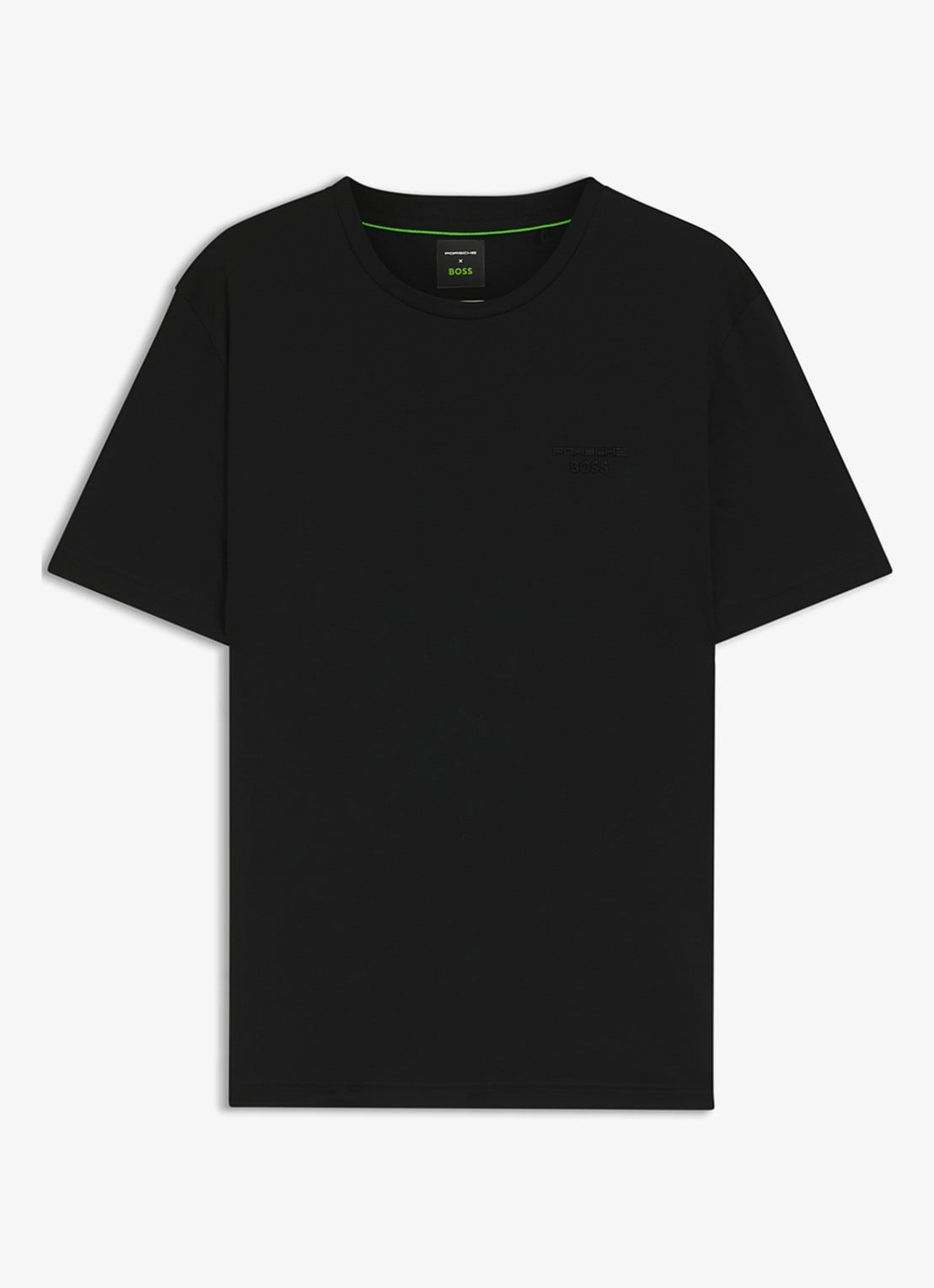 BOSS T-shirt met ronde hals - voorkant 2 zwart