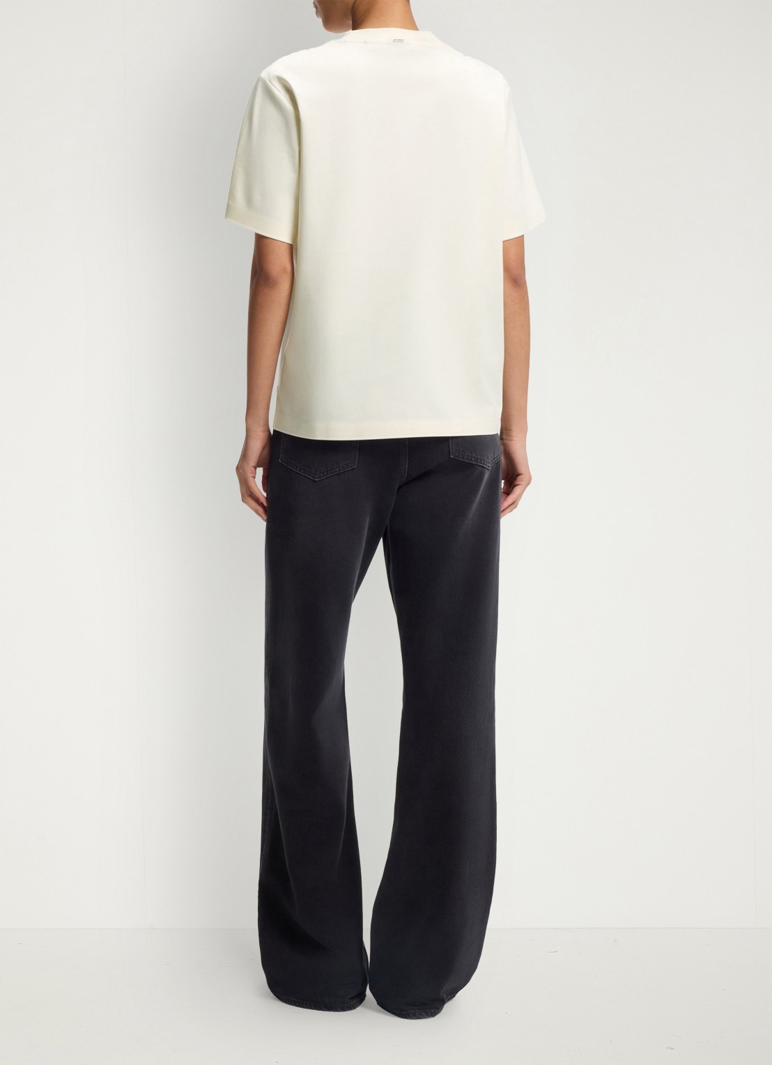 BOSS T-shirt met ronde hals - achterkant 3 creme
