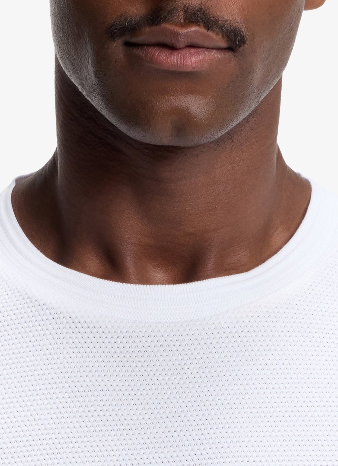 BOSS T-shirt met structuur - detail 5 white-100 / wit