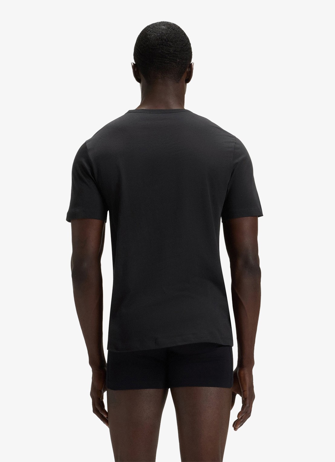 BOSS T-shirt met V-hals in 3-pack - achterkant donkerblauw