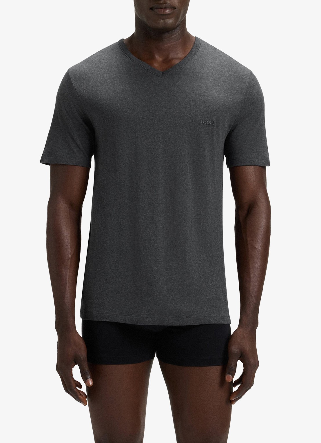 BOSS T-shirt met V-hals in 3-pack - detail 5 donkerblauw