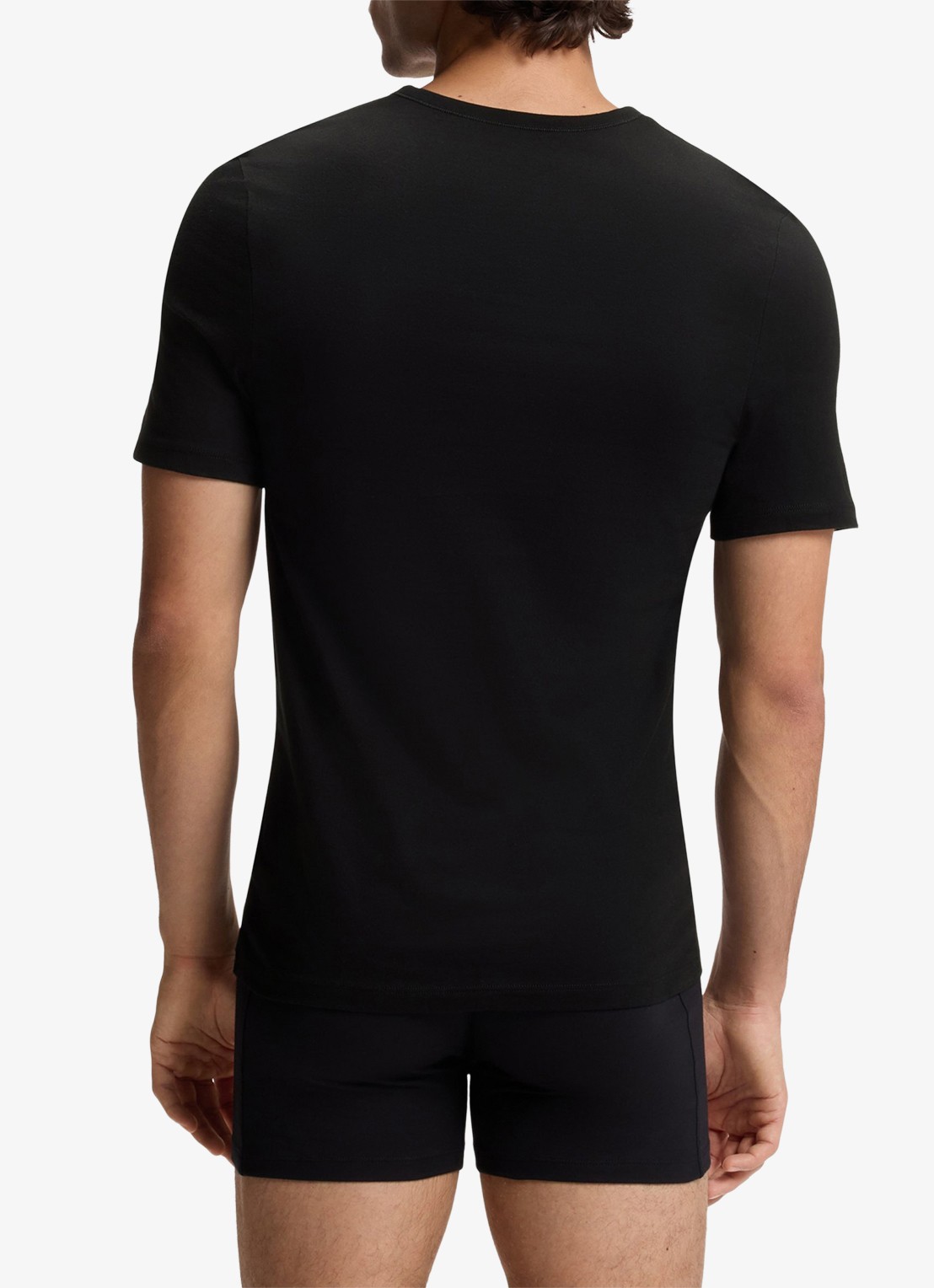 BOSS T-shirt met V-hals in 3-pack - achterkant grijsmele