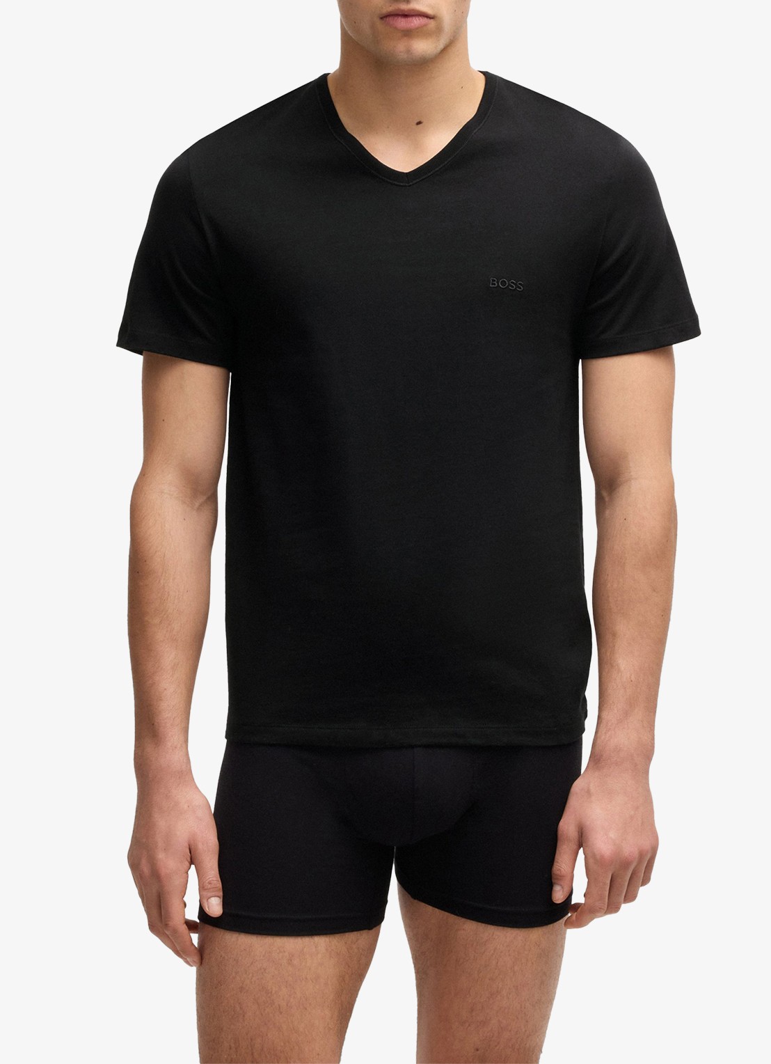 BOSS T-shirt met V-hals in 3-pack - detail 3 grijsmele