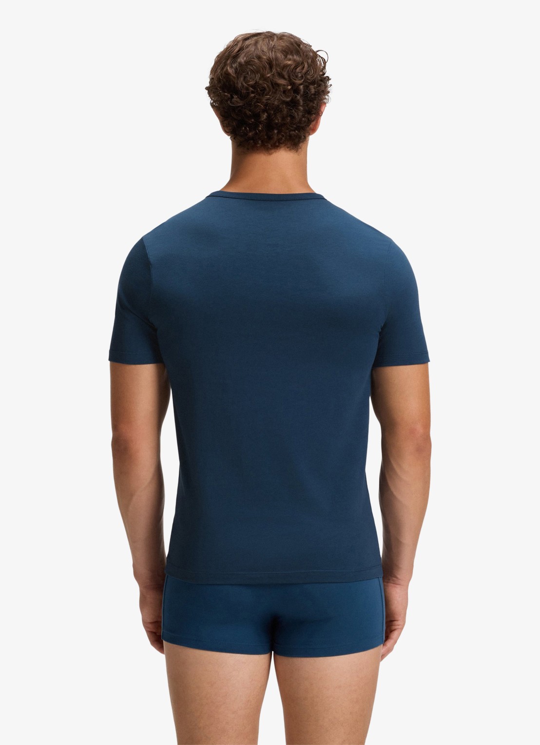 BOSS T-shirt van katoen in 3-pack - achterkant zwart