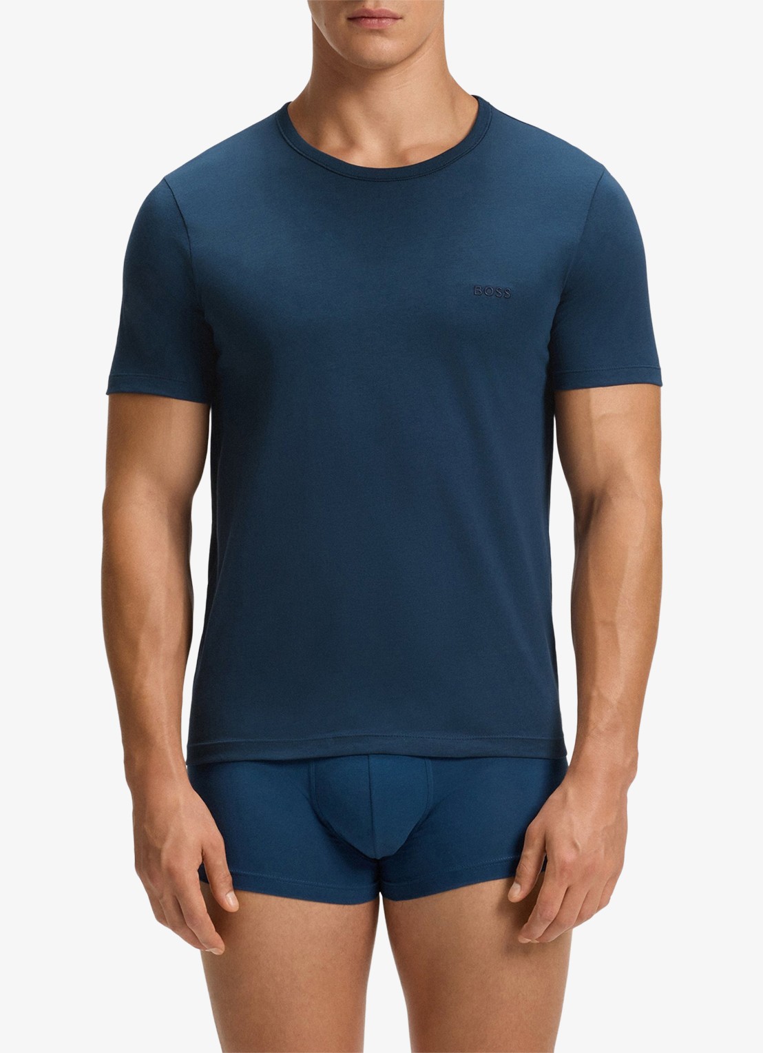 BOSS T-shirt van katoen in 3-pack - voorkant 3 zwart