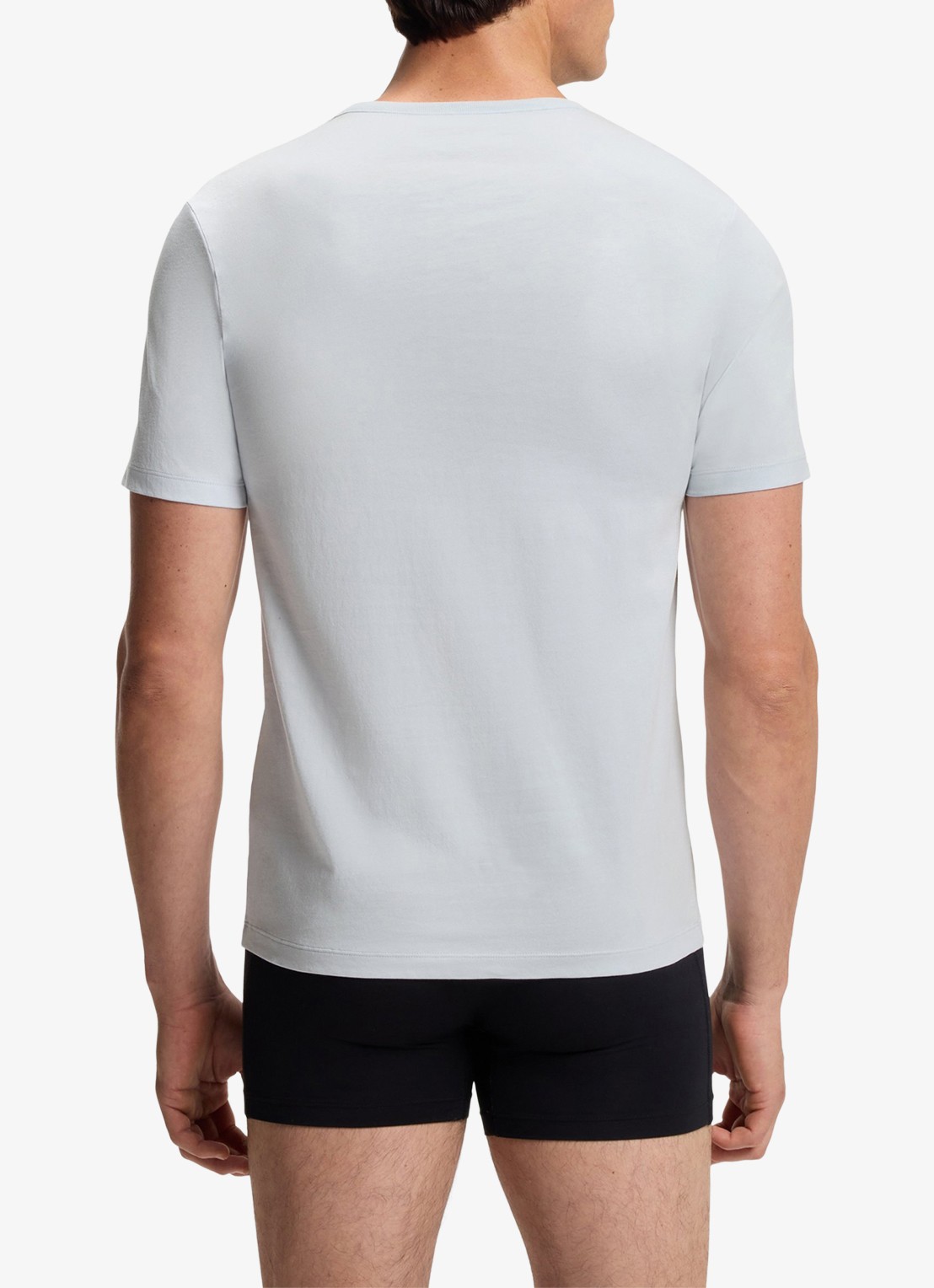 BOSS T-shirt van katoen in 3-pack - achterkant donkerblauw