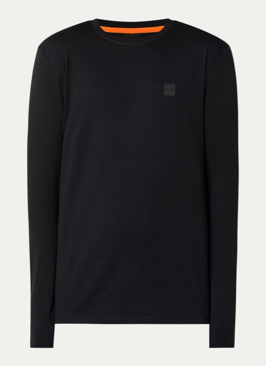 BOSS Tacks longsleeve met logo - voorkant 5 zwart