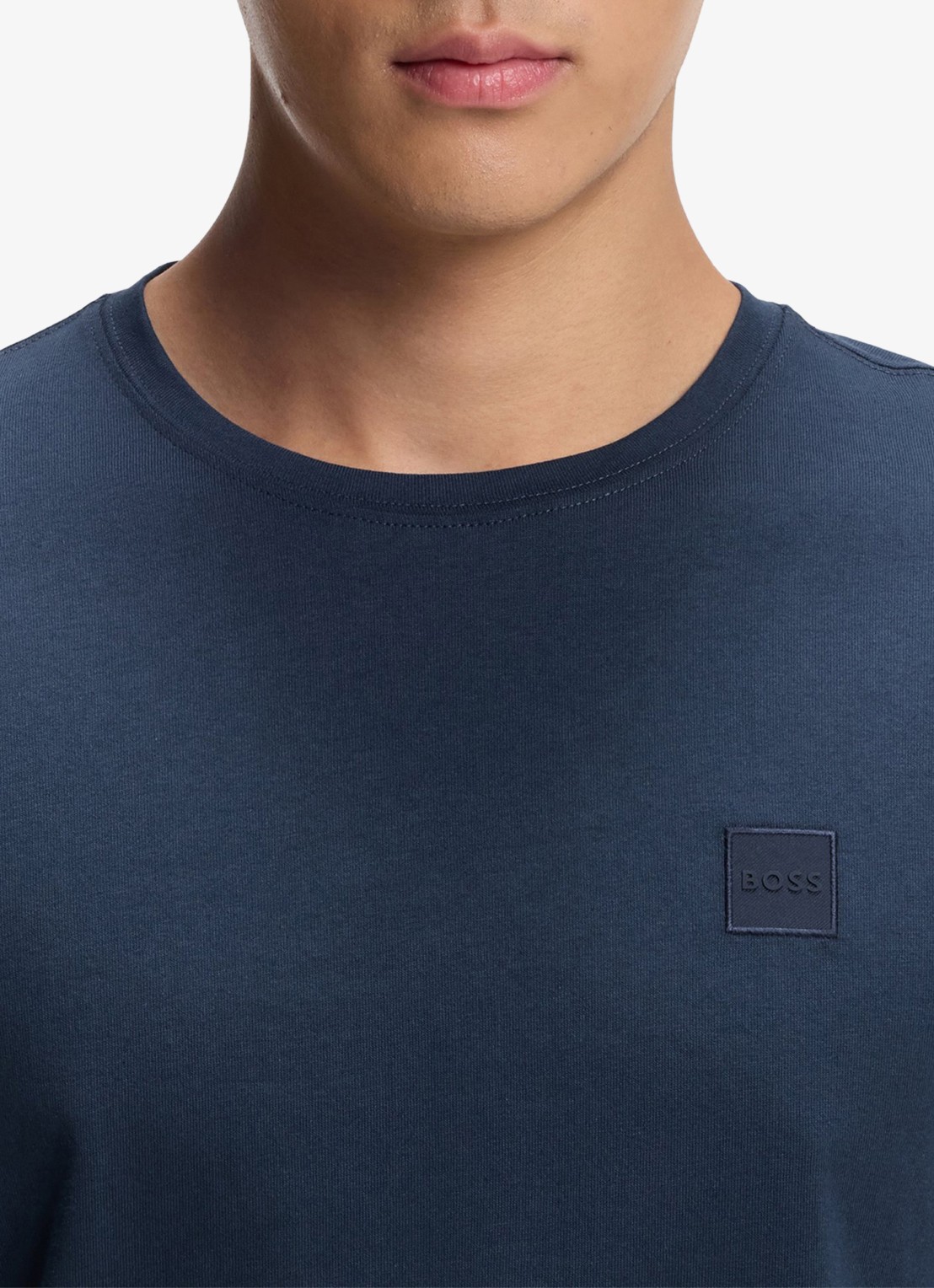 BOSS Tacks longsleeve met logo - detail 5 blauw