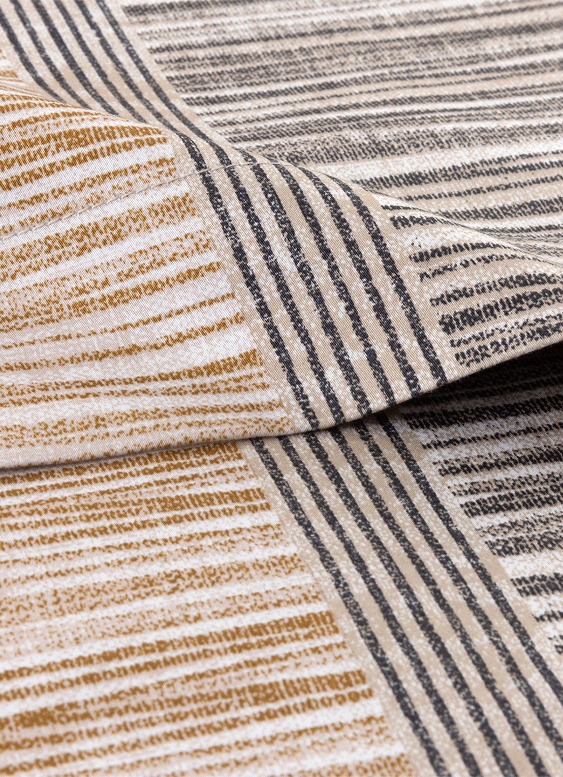 BOSS Taman laken van katoen - voorkant 4 beige
