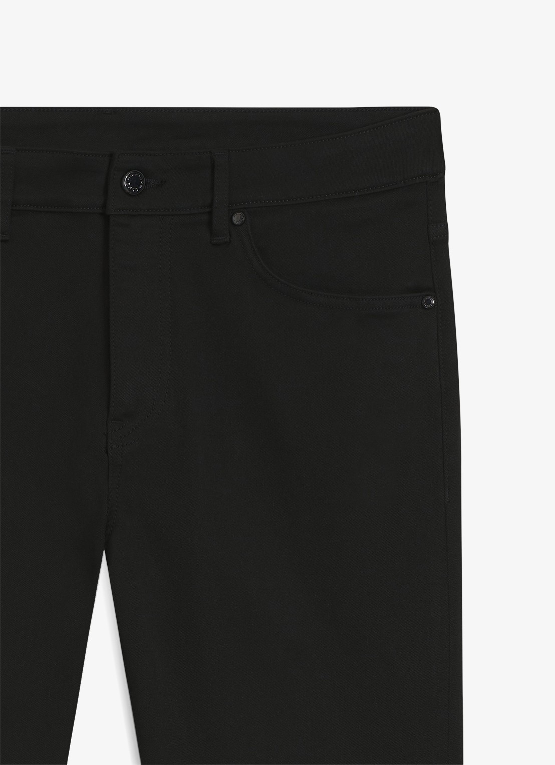 BOSS Tapered fit jeans met steekzakken - detail 6 zwart