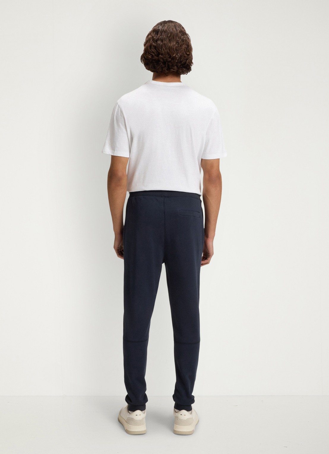 BOSS Tapered fit joggingbroek met logo en steekzakken - achterkant 3 donkerblauw
