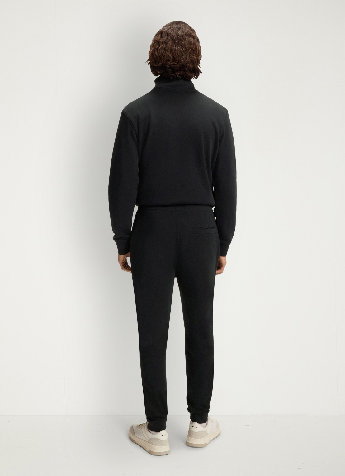 BOSS Tapered fit joggingbroek met logo en steekzakken - achterkant 5 zwart