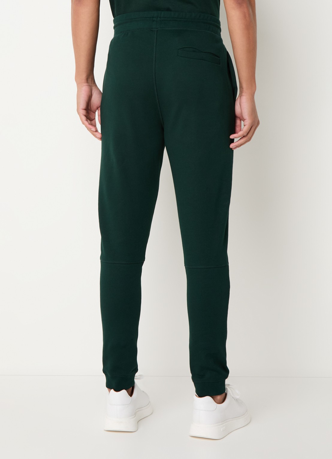 BOSS Tapered fit joggingbroek met logo en steekzakken - achterkant bronsgroen