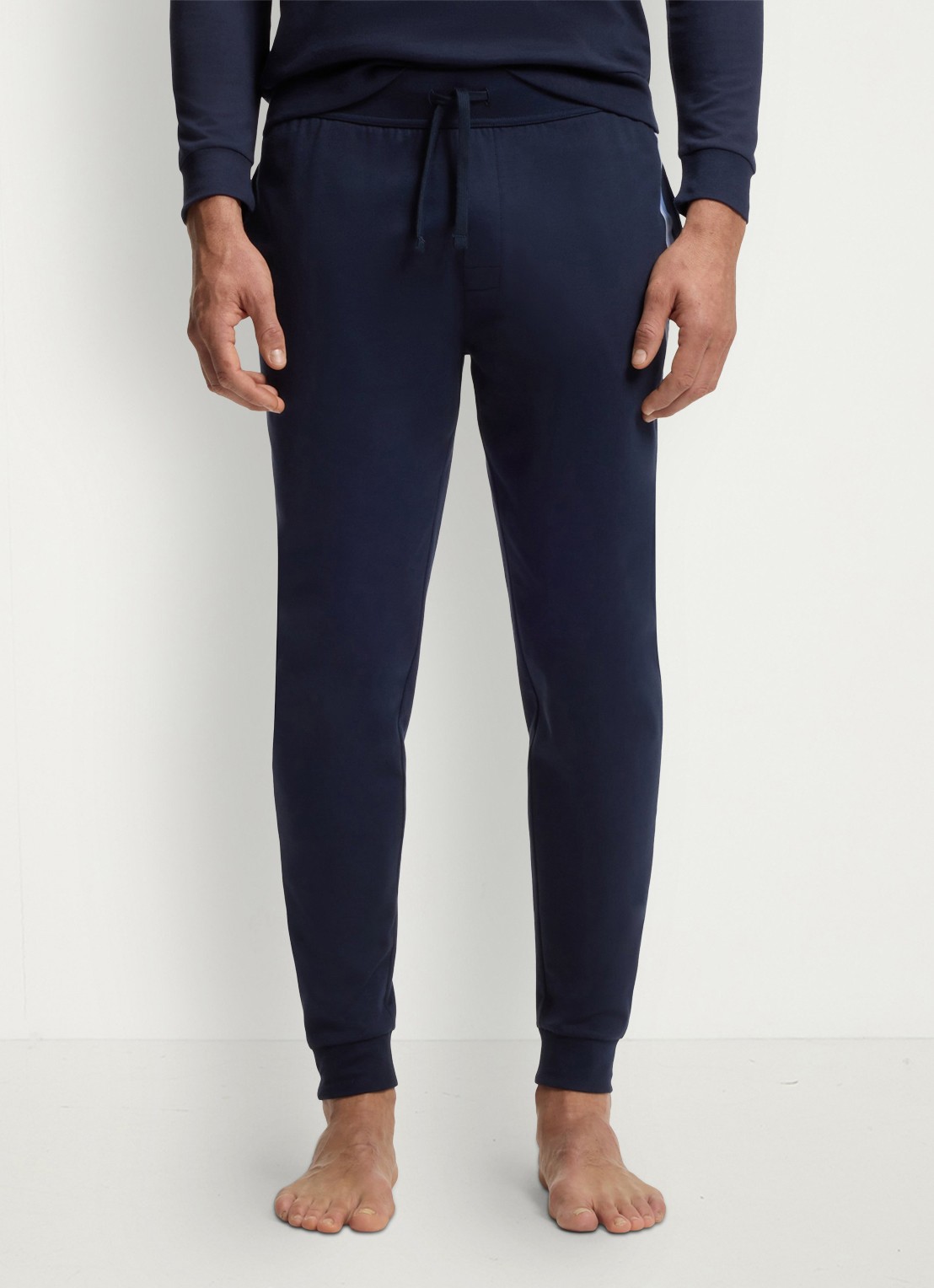 BOSS Tapered fit joggingbroek met logo  - detail 4 dark blue-403 / blauw