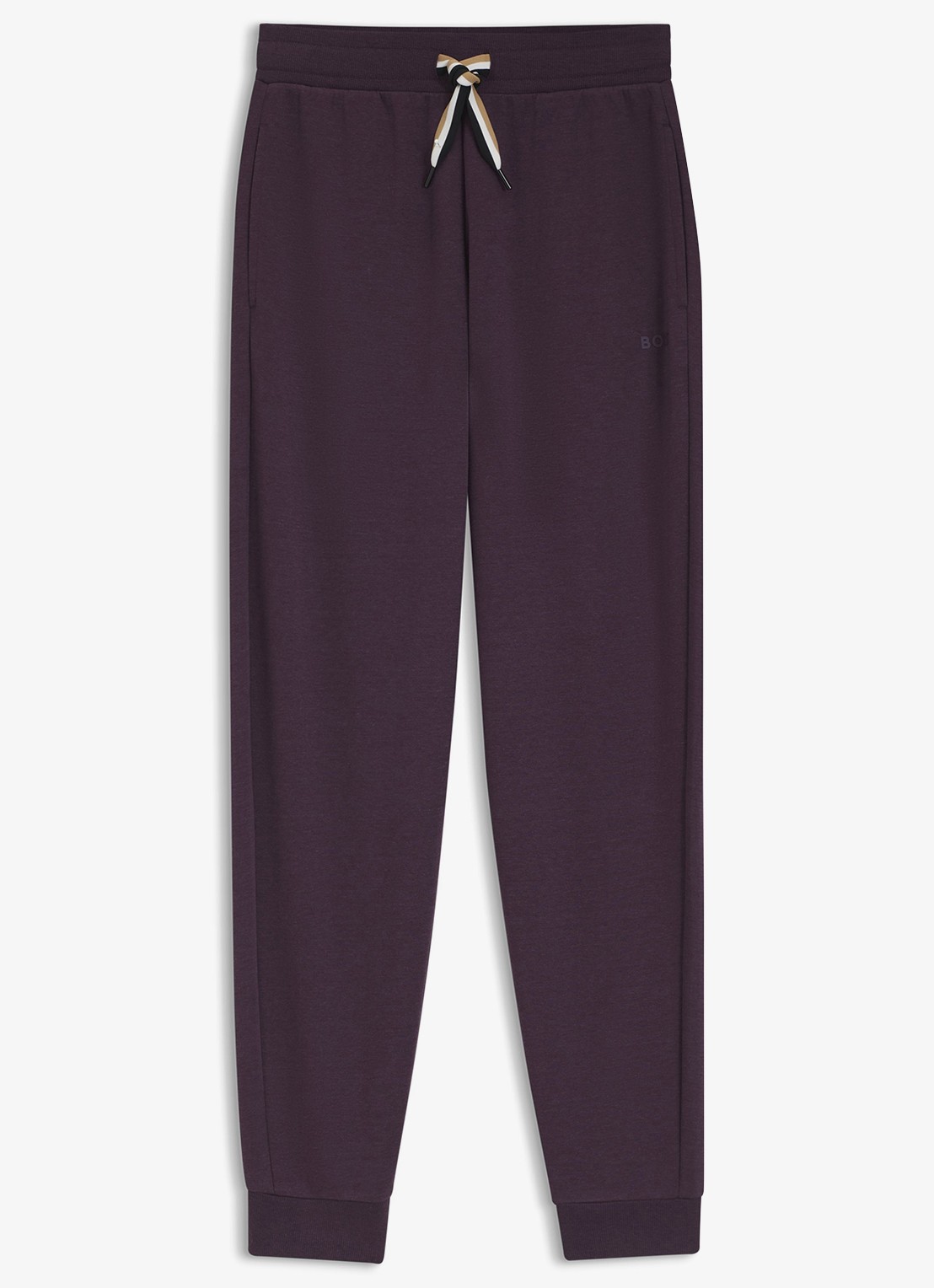 BOSS Tapered fit loungebroek  - voorkant 2 paars